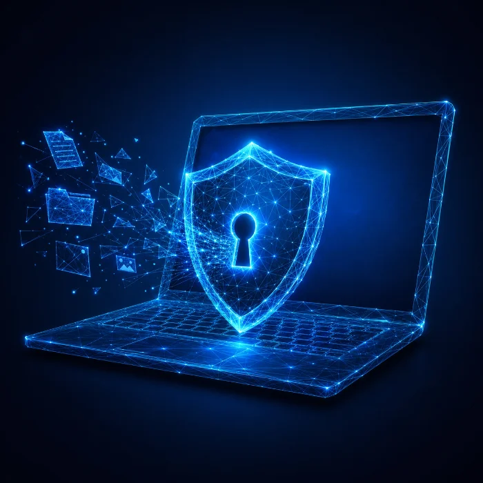 Laptop prepared for a safer data-free sale