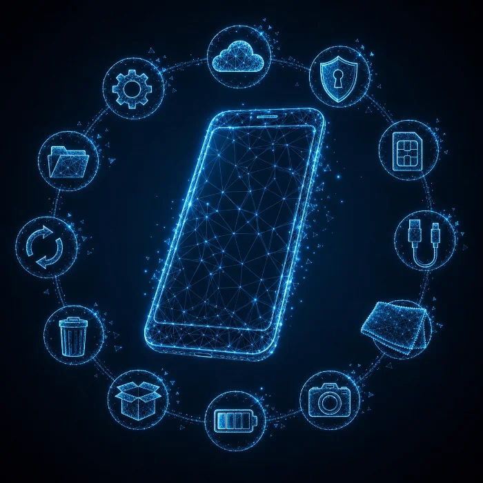 Checklist for preparing a phone before sale